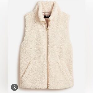 Jcrew Teddy Sherpa Vest